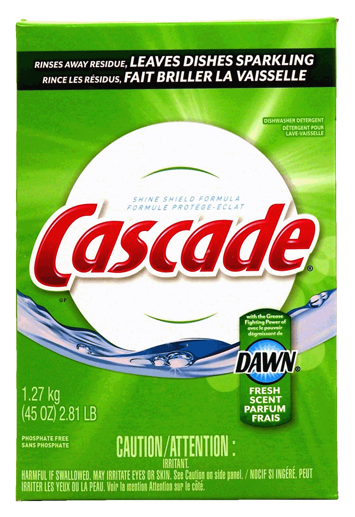 Cascade&nbsp;&nbsp;automatic dishwasher detergent powder regular form Full-Size Picture